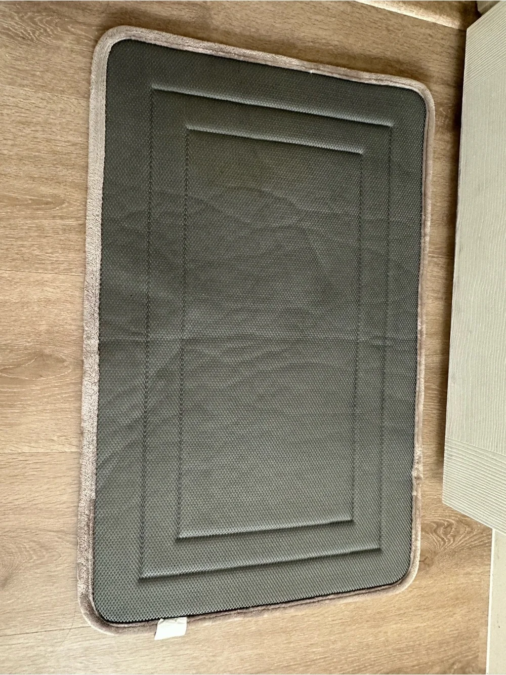 Plush Memory Foam Bath Mat in Taupe